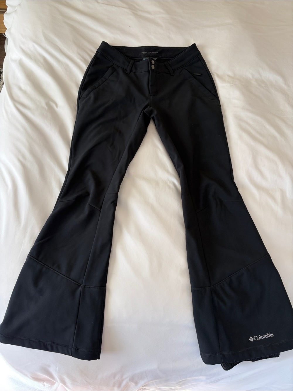 Columbia Black Boot-Cut Flare soft shell Outdoor Pants